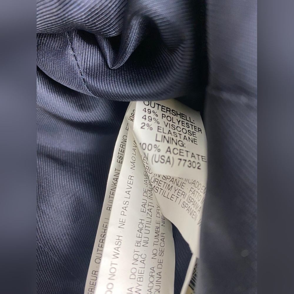 Zara Basic Gray Pinstripe Blazer Jacket Women's S… - image 8